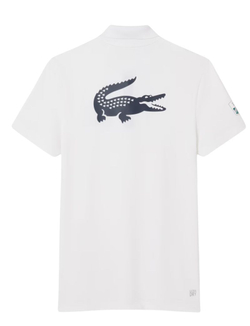 Мужское теннисное поло Lacoste Unisex Rolex Paris Masters Edition Мячboy - white