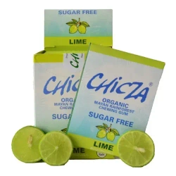 CHICZA ORGANIC Жевательная резинка органическая биоразлагаемая со вкусом мексиканского лайма без сахара 10 Х 30г
