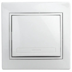 Выключатель Intro Plano 1-101-01 одноклавишный 10А-250В IP20 СУ белый