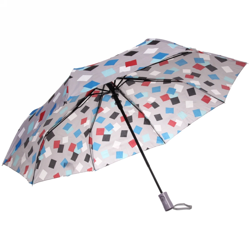 Зонт женский полуавтомат «Ultramarine - Геометрия», микс 6 цветов, 8 спиц, d-100см, длина в слож. виде 68см