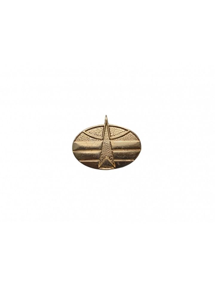 Эмблема петличная Космические металл золото