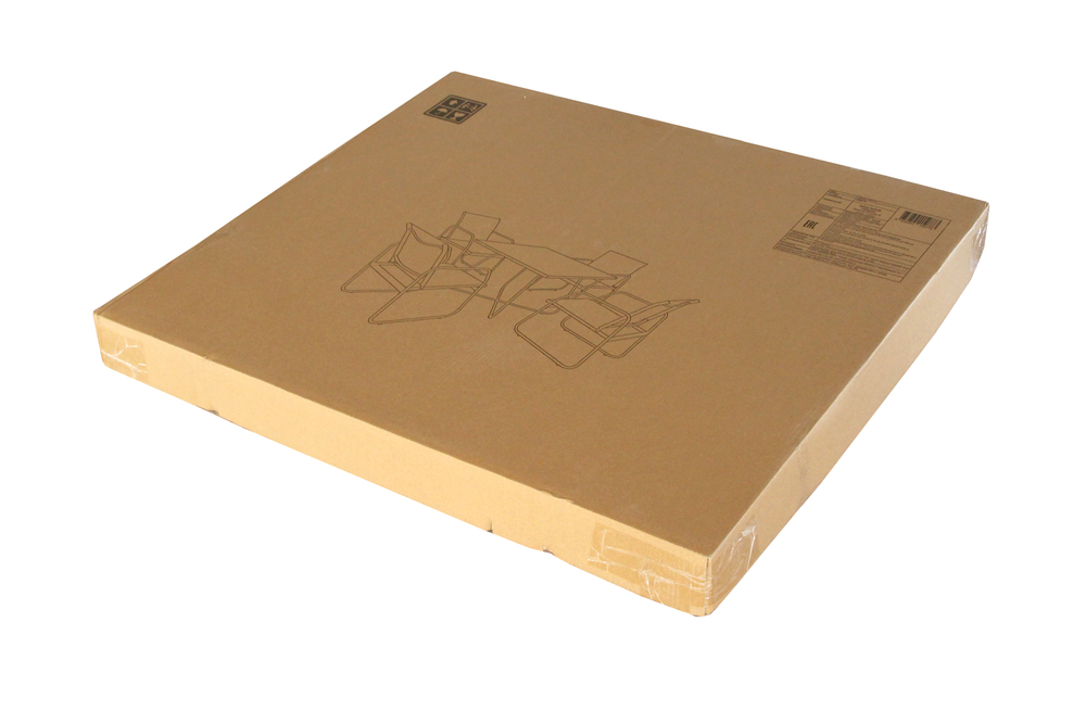 Набор мебели Андрия арт.GS072 серо-бежевый, 2 уп. (стол+4 кресла) "Garden story"