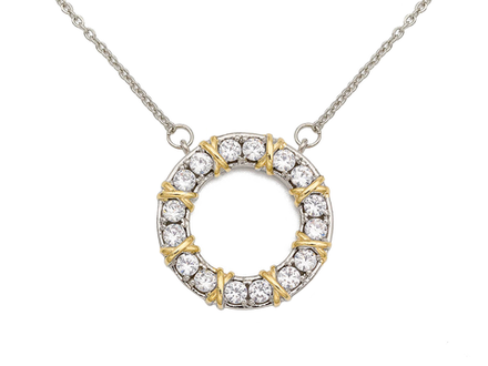 Кулон круглый "Тиффани" 19,5мм, на цепочке