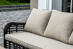 "Ницца" лаунж-зона из искусственного ротанга, цвет бронзовый