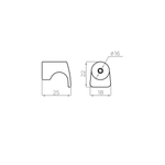 Ручка-кнопка мебельная MB-B-001 PB золото