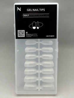 Nail ARCHITECT Гелевые типсы "Овал" Для наращивания ногтей, 12 размеров, 240 шт