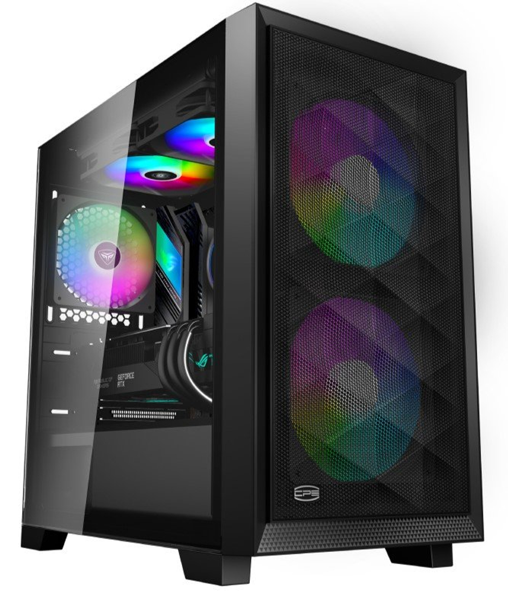 Корпус PCCooler C3D310 BK ARGB mATX/ITX USB3.0, 2xUSB2.0 Black