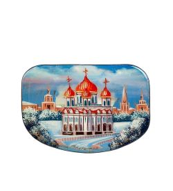 ШК-55/ 06 Шкатулка «Храм Христа Спасителя» мал. Левин