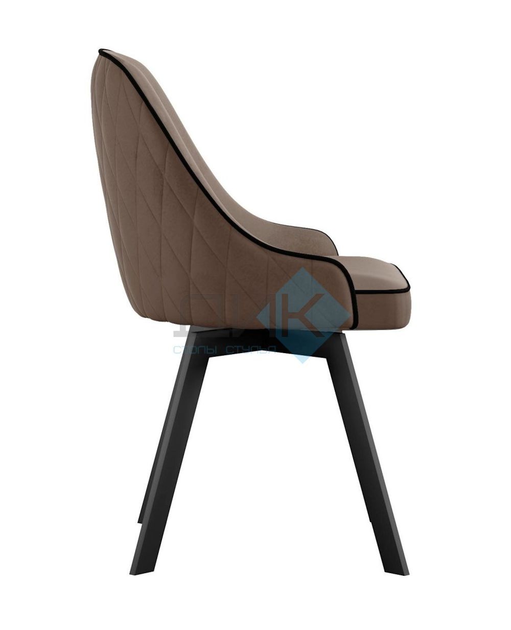 Стул DikLine 266М поворотный опоры чёрные