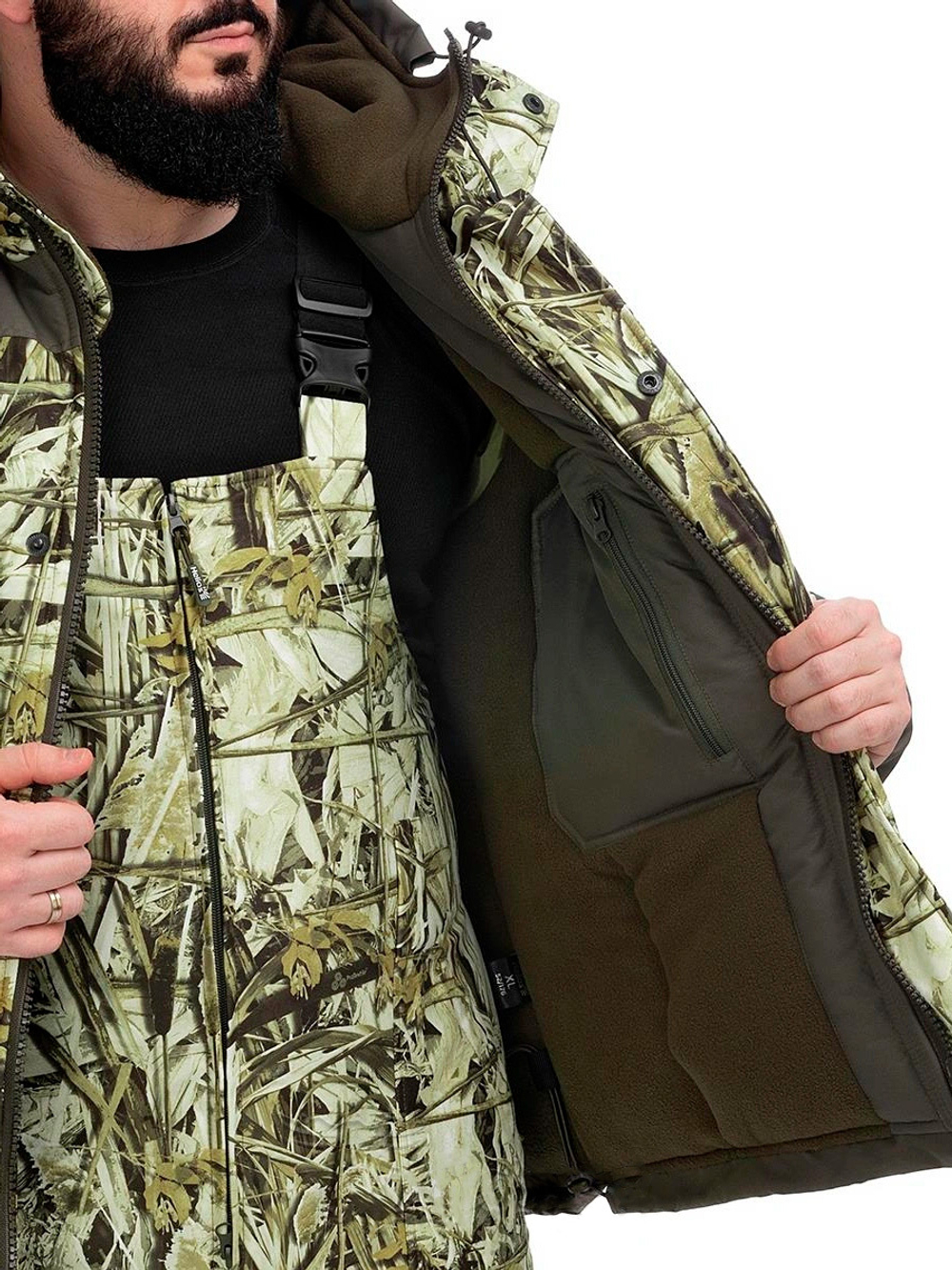 Костюм зимний Helios ГОРКА-1 полукомбинезон, цвет камыш, размер M (48/176) (T-HS-G1-M-R)