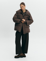 Пуховик с манжетами