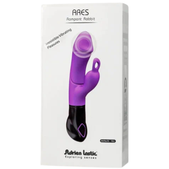 Вибратор кролик анатомической формы Ares, Adrien Lastic (работает от батареек ААА*2)