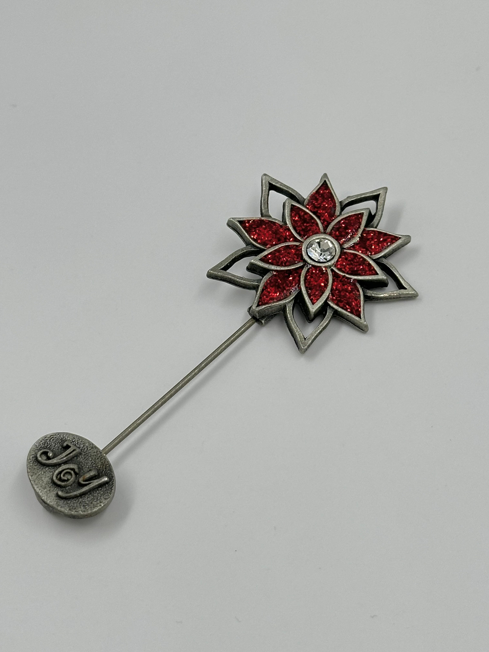 Брошь булавка Пуансеттия Camco