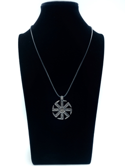 Славянская подвеска оберег Коловрат магический амулет из стали