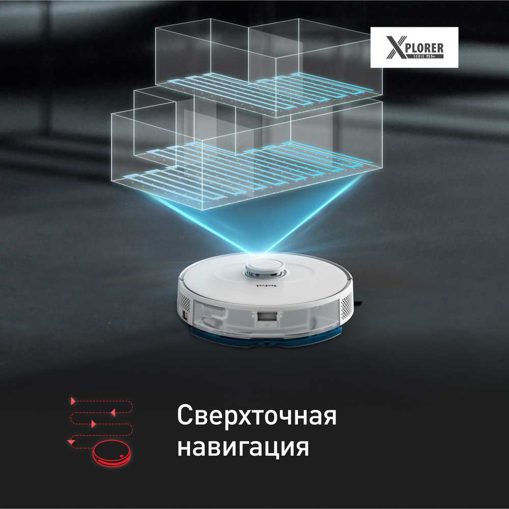 Робот-пылесос Tefal X-plorer Serie 75 S+ RG8597WH