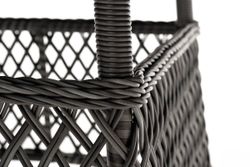 "Эспрессо" плетеный круглый стол, диаметр 150 см, цвет графит