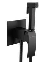 Смеситель с гигиеническим душем встраиваемый WONZON & WOGHAND FIT, Черный матовый (WW- 88829009-MB)