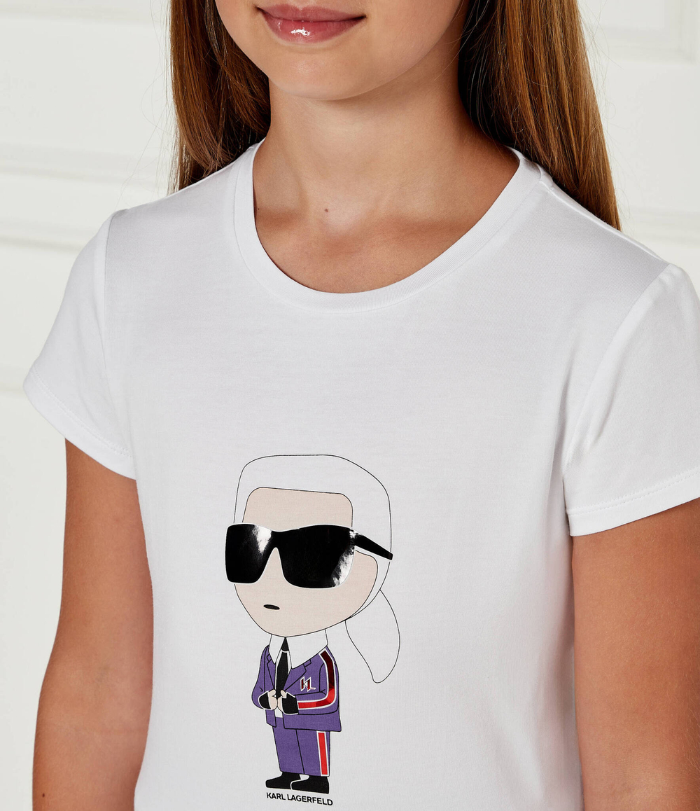 Футболка Karl Lagerfeld Kids - белый(Z30211)