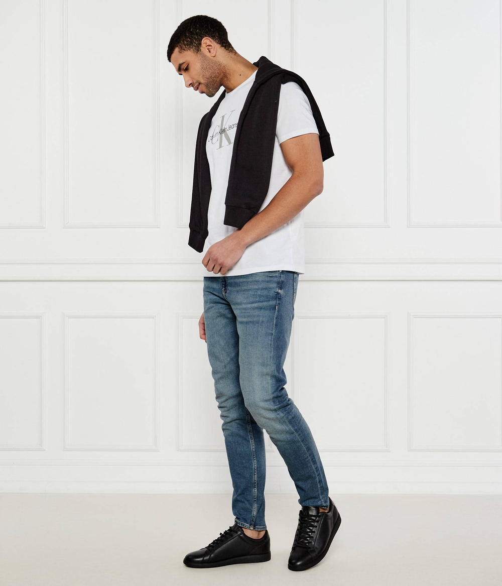 Кожаные кроссовки Calvin Klein Jeans - черный(YM0YM01190)