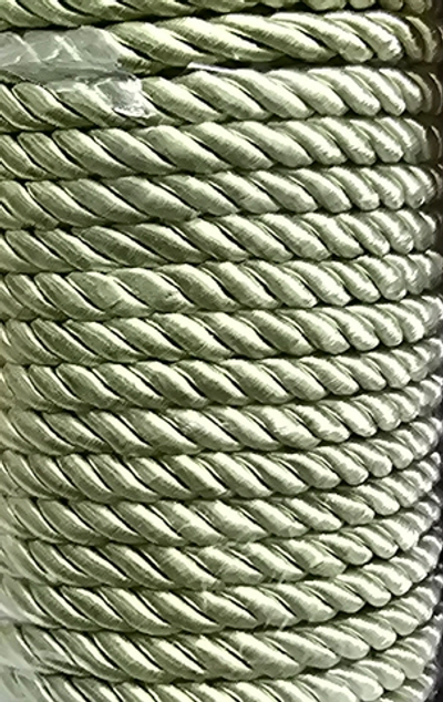 Шнур витой мебельный, ш. 6 мм, св.фисташковый