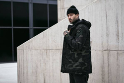 Brandit GRID CAMO PARKA woodland