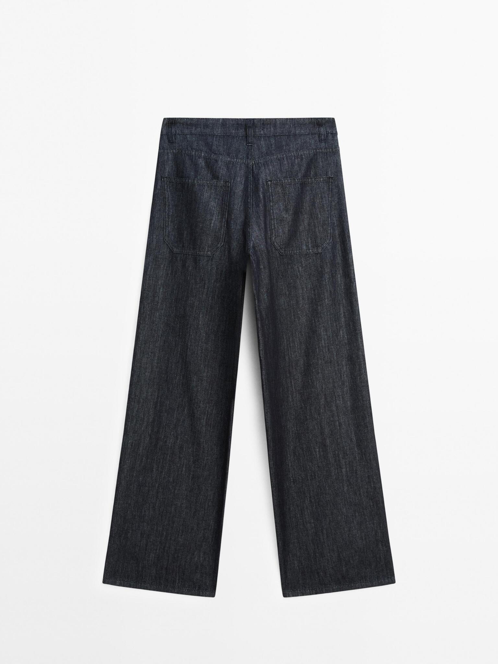 Massimo Dutti Джинсы с широкими штанинами, темно-серый