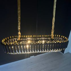 Подвесная люстра Empire Black Rectangular Chandelier Crystal