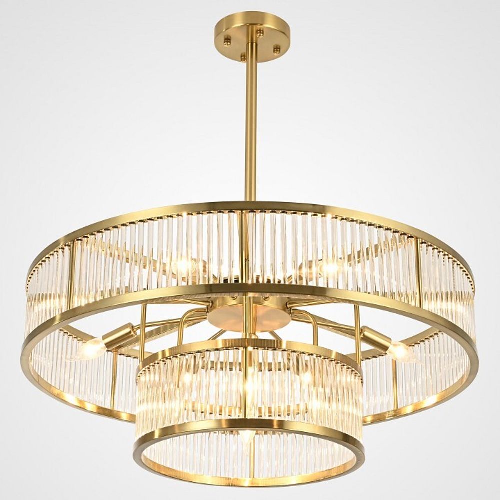 Люстра на штанге Imperiumloft RH Marais Round Chandelier D80 40,2668