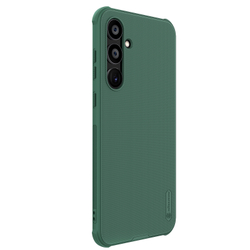 Двухкомпонентный усиленный чехол зеленого цвета (Deep Green) от Nillkin для Samsung Galaxy A55, серия Super Frosted Shield Pro