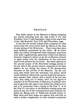 Memoirs of Barras Member of the Directorate. Volume 3 | Duruy George