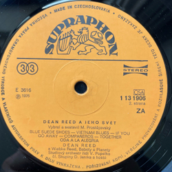 Винтажная виниловая пластинка LP Дин Рид Dean Reed a jeho svet (Чехословакия 1976)