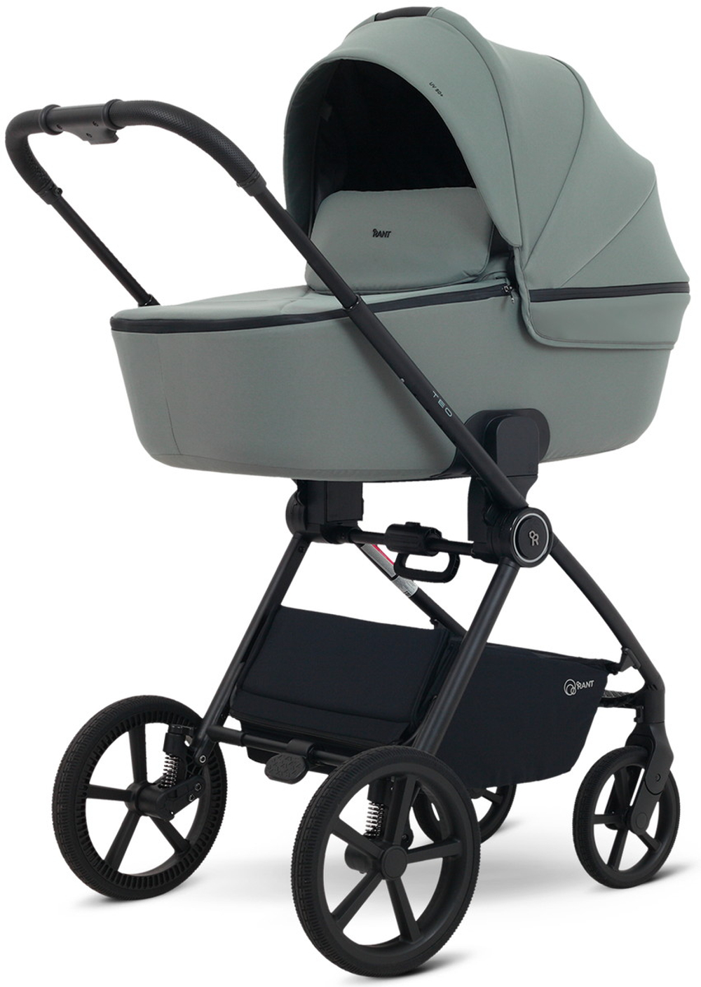 Детская коляска Rant Teo Soft 3 в 1 с автокреслом Aster Zero Black Olive
