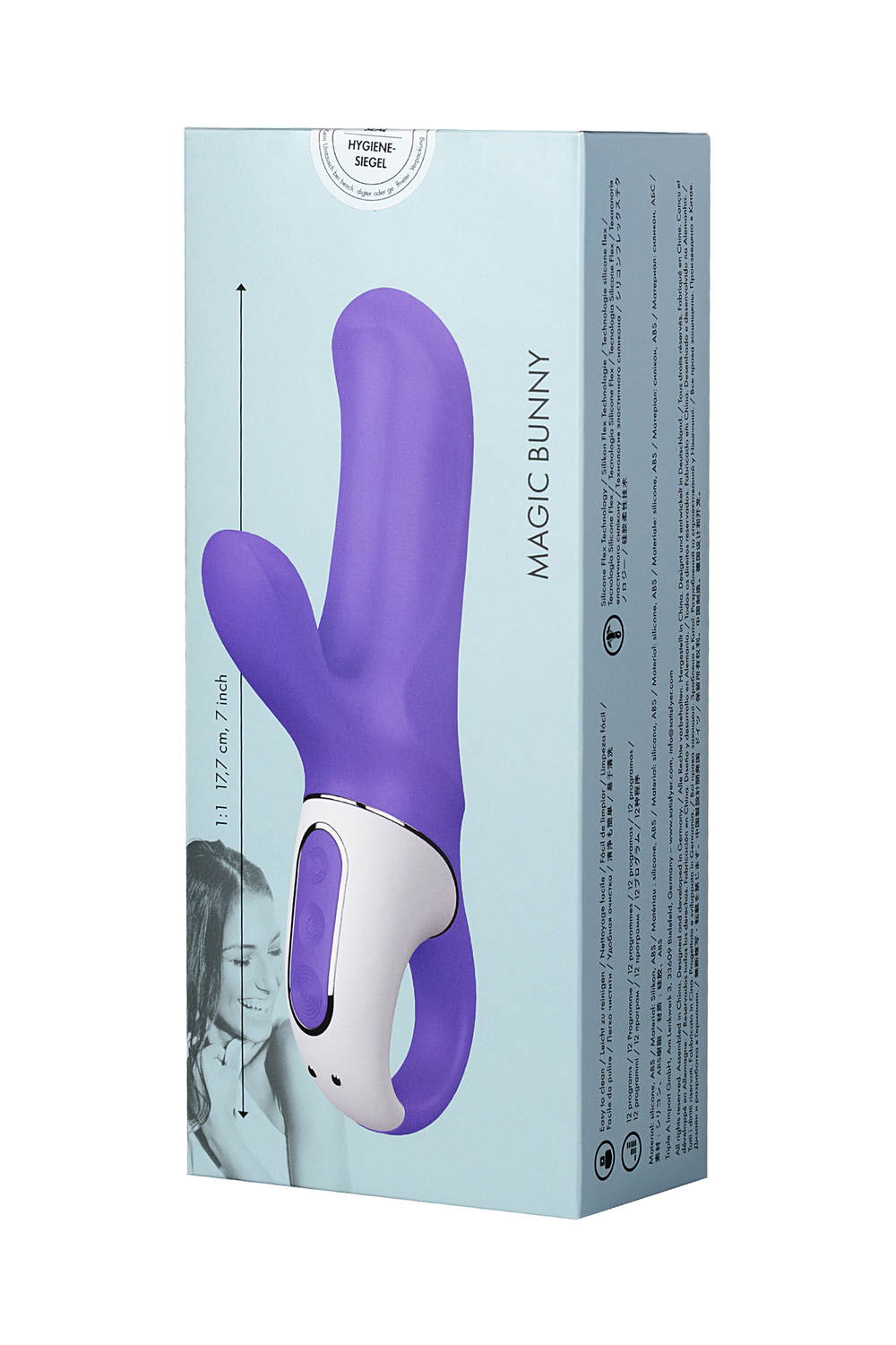 Вибратор Satisfyer Vibes Magic Bunny силикон фиолетовый 17,7 см