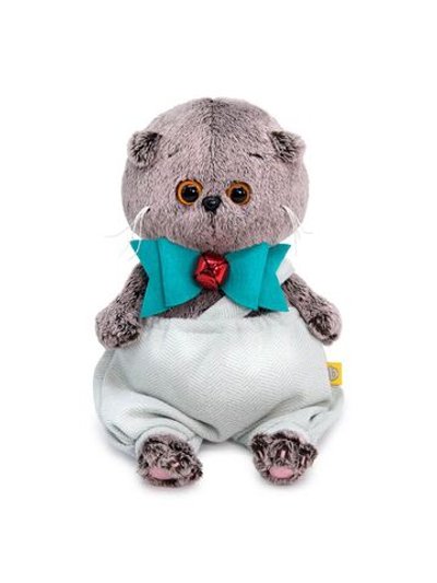 Мягкая игрушка Басик BABY в шортиках и банте с колок 20см