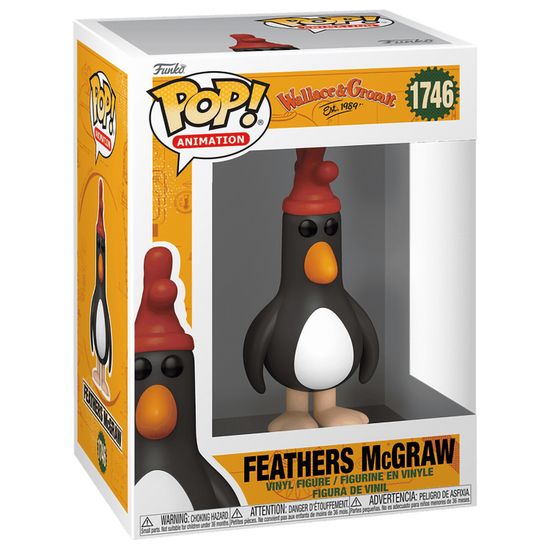 Фигурка Funko POP! Movies Wallace & Gromit Feathers McGraw (1746) 79782 / Фигурка Фанко ПОП! по мотивам серии мультфильмов "Уоллес и Громит", Фезерс Макгроу