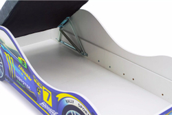 Детская кровать-машина «Молния» с подъемным механизмом