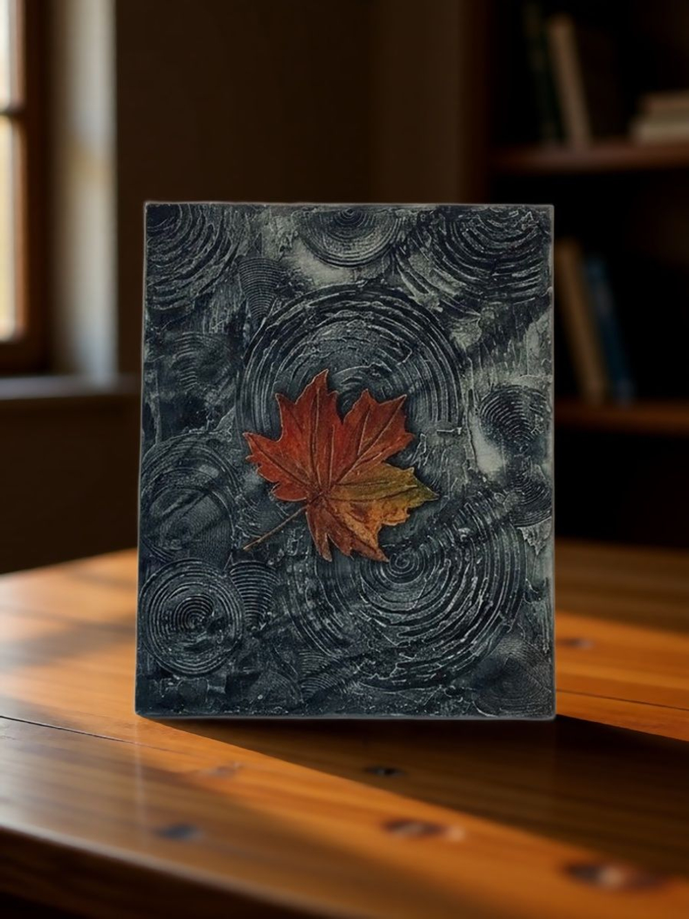 Картина "Кружево водных кругов" 50х60: Ручная уникальная эксклюзивная картина в единственном экземпляре