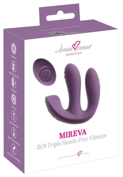 Фиолетовый тройной вибратор MIREVA RC Triple Hands-Free Vibrator