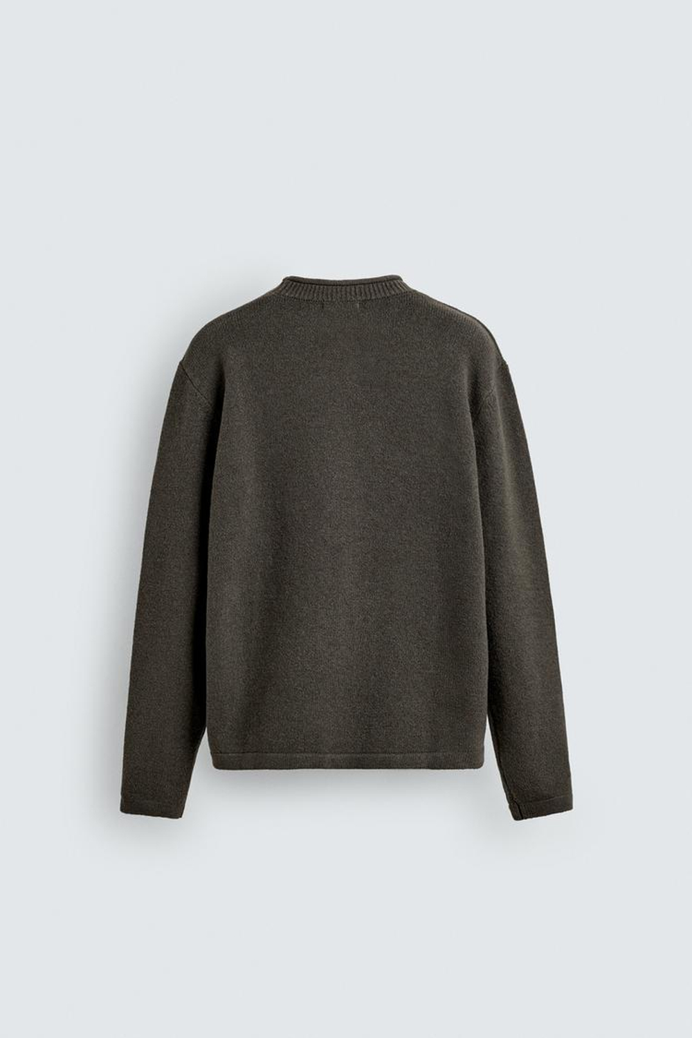 ZARA СВИТЕР С РЕЛЬЕФНОЙ ТЕКСТУРОЙ, МЯГКИЙ ЗЕЛЕНЫЙ