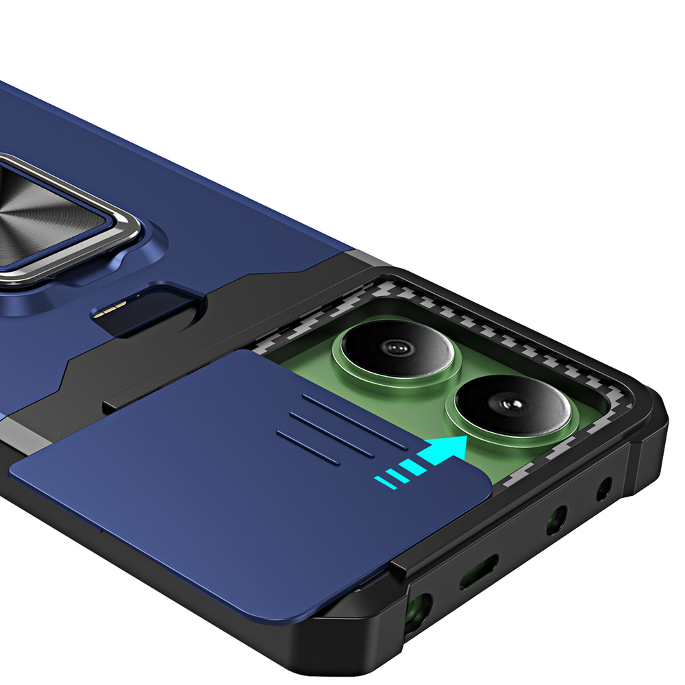 Противоударный чехол Сard Reader Case для Poco M6 Pro 4G