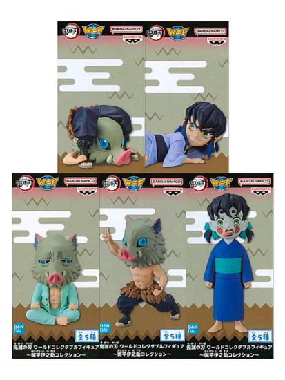 Фигурка Аниме Клинок рассекающий демонов WCF Inosuke 7см 1шт.