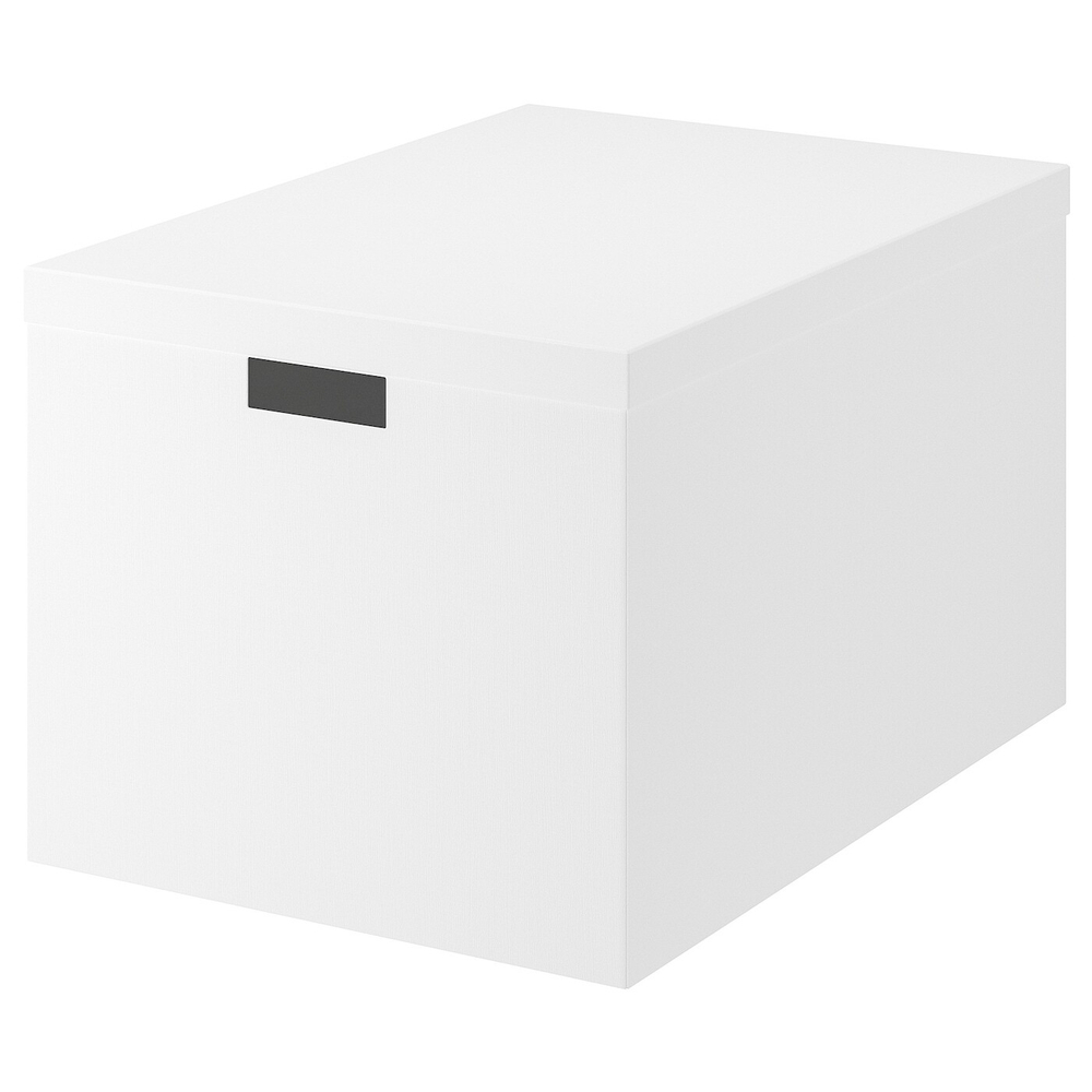 IKEA TJENA  (ИКЕА ТЙЕНА)  -  Контейнер с крышкой, белый, 35x50x30 см