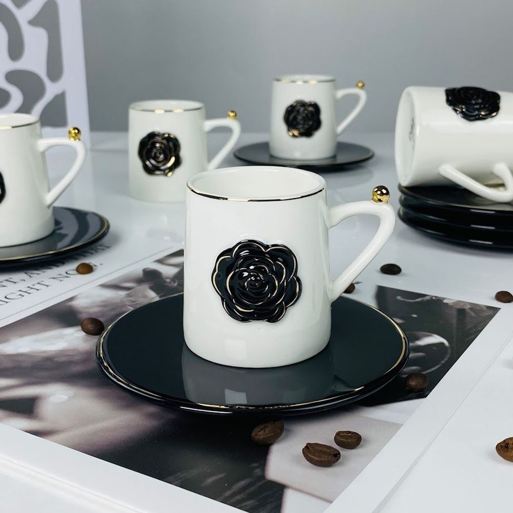 Lenardi 133-455 Кофейный набор 12пр.95мл в под.уп.(х12)Фарфор