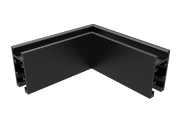 Соединитель для магнитного накладного шинопровода угловой CLT 0.216 04 BL чёрный UX5 Crystal Lux