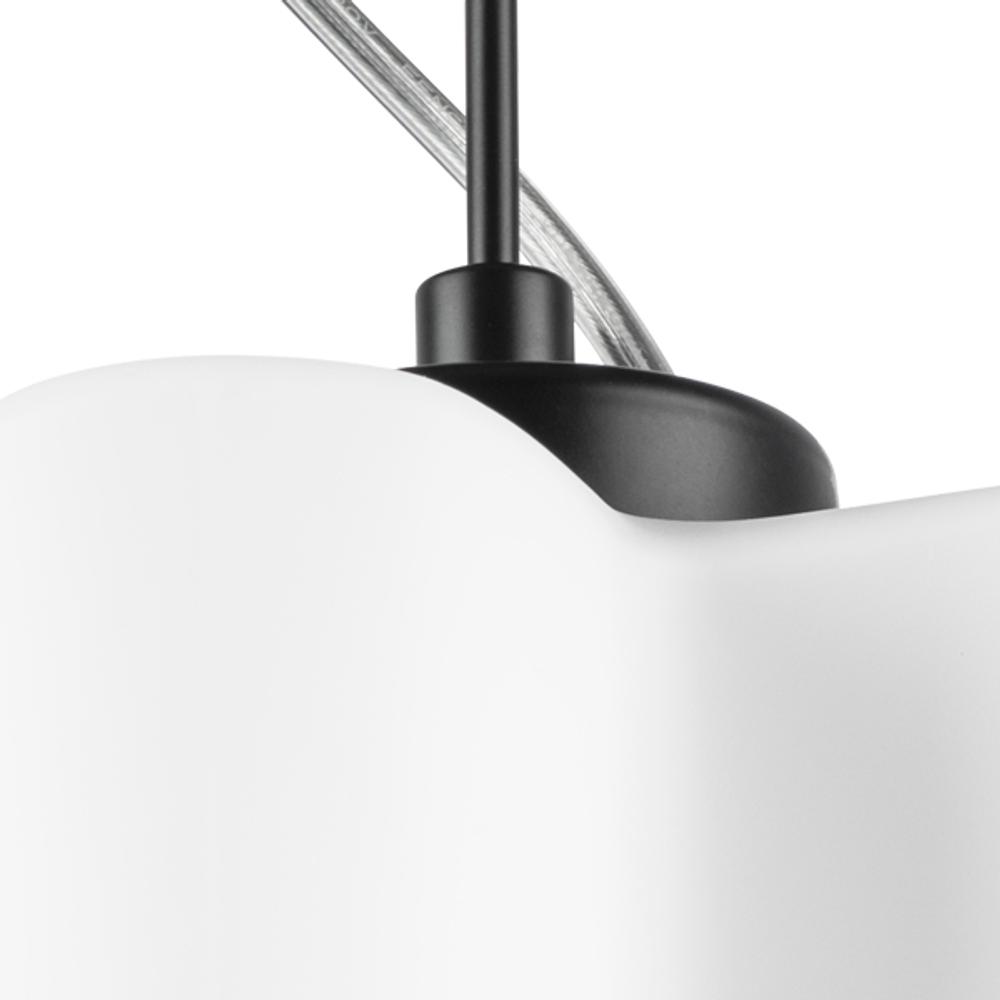 802117 Подвес NUBI 1х40W E27 ЧЕРНЫЙ МАТОВЫЙ/БЕЛЫЙ