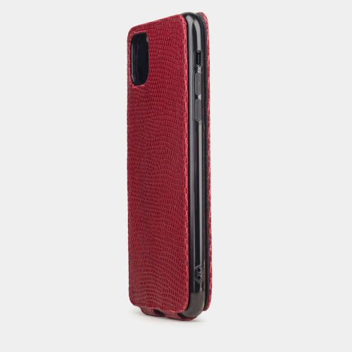 Special order: Чехол для iPhone 11 Pro Max из натуральной кожи ящерицы, красного цвета