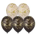 Шар 14" Ассорти Камуфляж чер-беж Belbal 10 шт