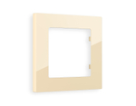 AF220301 Рамка ALFA Techno (Бежевый глянец) 1-ая