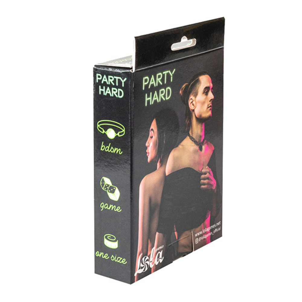 Черный ошейник 42см с ключиком Lola Games Party Hard Embrace 1093-02lola