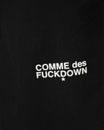 COMME DES FUCKDOWN ТОЛСТОВКА ЧЕРНАЯ С ЛОГОТИПОМ БРЕНДА